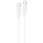 Nanocable Cable USB 2.0 USB-C a USB-C 3A, 1 m, Blanco
